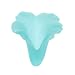 Lucite Bell Flowers Matte Aquamarine Blue Light Weight 15mm (4)
