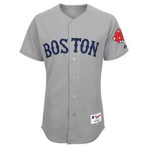 MLB Men's Boston Red Sox Authentic Jersey Personalized (Road Gray, 44/Large)