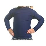 Toddler UV Rash Guard Shirt - Long Sleeved Navy Medium 3T