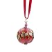 Handmade Murano Pendant - Peacock Red