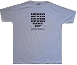 BIGBOYMUSIC STREET WEAR - Never Never Never Never Give Up - White T-shirt