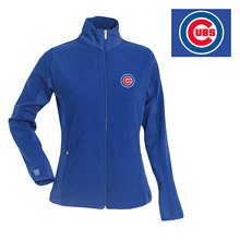Chicago Cubs Youth Dark Royal 1/4 Zip Fleece Frost Jacket