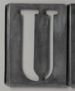 Aiden Gray Antique-style, Single Letter Wall Stencil ~ 7 1/2" X 10" X 1/4" ~ Letter U Only!