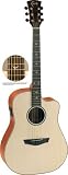 Acoustic Guitar Faith Natural Range Saturn Cutaway Shadow Electronics Engelmann Spruce Top With Solid Mahogany Back And Sides Hard Case Included Stunning Looks Great Playability Excellent Value