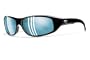 Smith Riverside Sunglass (Black, Polarized Blue Mirror)