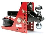 Shocker Hitch Suspension Ball Mount Towing System Air Suspension Shocker with Combo Ball Mount (2 & 2-5/16 hitch balls) Fits 2 ReceiverComplete System