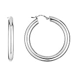 Charles Garnier Sterling Silver Hoop Earrings