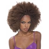 Afro Wig Med Brown #4