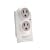 Monster Home Series LCD PowerProtect, 2 outlets, White (HS MP AVFL200)