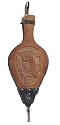 Hand Carved Bellow Dark Stained 17 1/2In. L