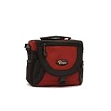 Lowepro Nova 1 AW Camera Bag (Red) For The Nikon Coolpix P90, L100, P80, P6000, P60, P5100, P5000 Digital Cameras