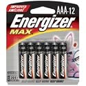 Energizer(R) Max(R) AAA Alkaline Batteries, Pack Of 12