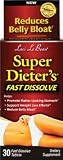 Super Dieter’s Fast Dissolve-Bloating Relief and Laxative Weight Loss, 30 Fast Dissolve Tablets, (Contains Fast Acting Senna Leaf Extract)