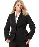31TGIcVP7kL. SL160  AK Anne Klein Plus Size Jacket, Black Suit