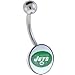 Officially Licensed NFL Logo Belly Ring - New York Jets