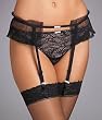 Felina Germaine Garter Belt, Small, Black