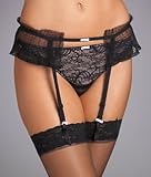 Felina Germaine Garter Belt, Small, Black