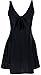 bawdy Women's Plus Size One Piece Swimdress Swimsuit Swimwear, Black, XXXL