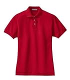 Port Authority - Ladies Pique Knit Sport Shirt Red-M