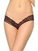 Micro Lace Tanga Shorts w/Floral Accents Black