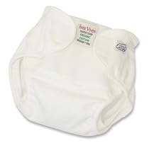 Imse Vimse Organic Cotton Diaper Cover - Medium White
