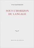 Sous l horizon du langage