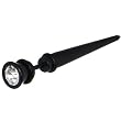 0 Gauge Anodized Titanium Clear Gem Fake Taper Ear Plug