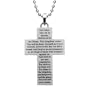 Stainless Steel Lord's Prayer Cross