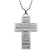 Stainless Steel Lord's Prayer Cross