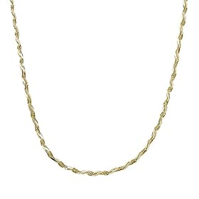 10K Gold Tornado 20" Chain Necklace