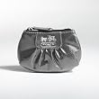 Coach Patent Madison Skinny Case Bag Key Chain 43154 Graphite