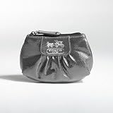Coach Patent Madison Skinny Case Bag Key Chain 43154 Graphite