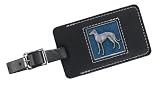 Greyhound Leather Luggage Tag