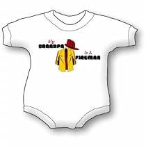 My Grandpa Is A Fireman Bib and Onesie