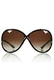 TOM FORD SIMONE TF74 692 DARK BROWN FRAME BROWN GRADIENT LENS PLASTIC SUNGLASSES