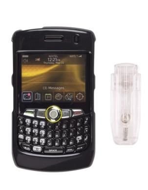 Wireless Solutions On Case for BlackBerry 8350i (Black)