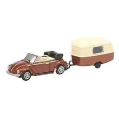 Schuco 25629 - VW K�fer Cabrio mit Wohnanh�nger, 1:87