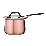 Tramontina Limited Editions Barazzoni 2 Quart Full-Clad Copper Exterior Covered Deep Sauce Pan