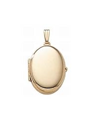 14K Gold Filled "4-Page Photo" Oval Locket 3/4 inch x 1 inch