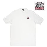 Alabama Crimson Tide NCAA Classic Pique Polo Shirt (White)