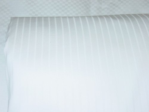 Back to Nature 300TC Bamboo Cotton Pinstripe White Duvet cover, Queen,90
