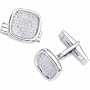 14Kt WhiteGold Astounding Diamond Cufflinks