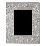 Aluminum picture frame, 'Leaves' (5x7)