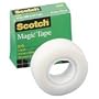 3M Scotch Magic Office Tape, 1" x 72 yards, 3" Core, Clear, 1/Roll - 810