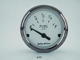 Auto Meter | 1907 2 1/16 American Platinum - Fuel Level Gauge - 0 Ohm Empty / 30 Ohm Full