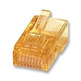 Rj-45 Plugs Micron Gold,Stranded,50 Pack, Orange
