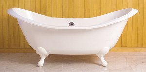 Sunrise Specialty Clawfoot Tub White Feet