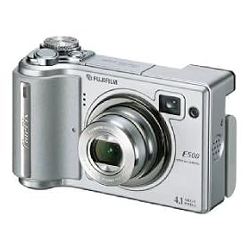 Fujifilm Finepix E500 Digital Camera - Silver (4MP 3x Optical Zoom) 2 inch LCD