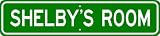 SHELBY ROOM SIGN - Personalized Gift Boy or Girl, Aluminum