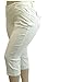 Womens Plus Size Stretchy Premium Twill Jeans Capri Pants